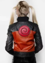 Womens Shippuden Naruto Uzumaki Leather Jacket USA