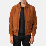 Coffmen Brown Suede A2 Bomber Jacket US