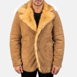 Furlong Beige Suede Leather Coat United States