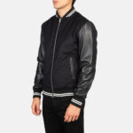 Harrison Black Hybrid Varsity Jacket US