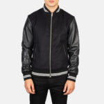 Harrison Black Hybrid Varsity Jacket United States