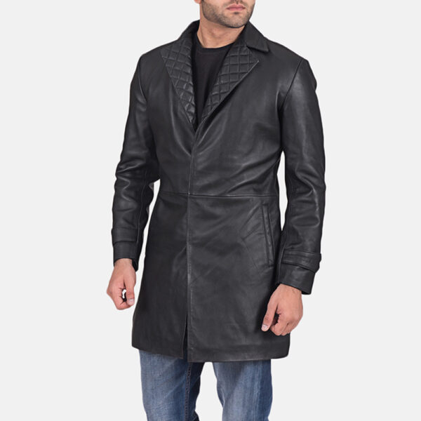 Long Black Leather Jacket