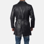 Black Collared Leather Jacket