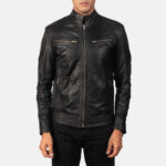 Mack Black Leather Biker Jacket United States