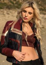 Womens Captain Marvel Leather Jacket USA