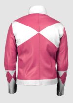 Womens Power Rangers Classic Leather Jacket Pink United States