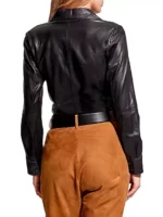 LA Nuit Recycled Leather Blouse United States