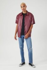 Pleather Shirt Men United States