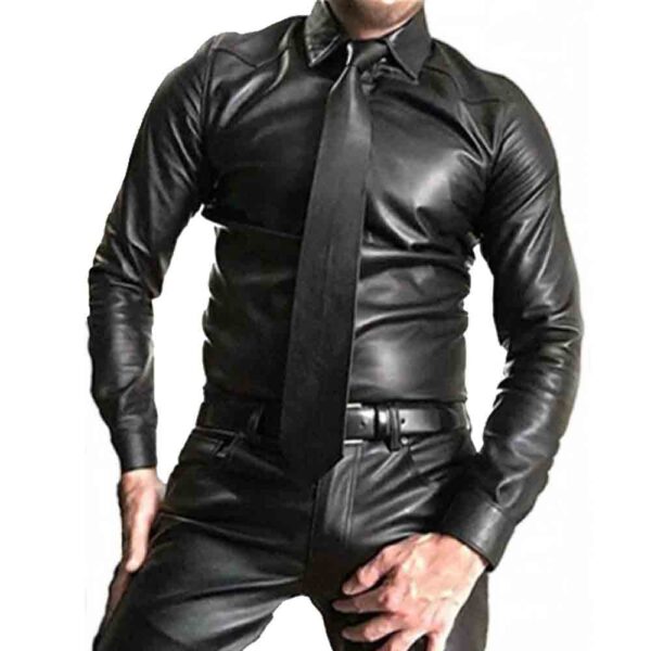 Shirts With Leather Sleeves