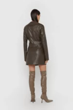 leather wrap shirt US