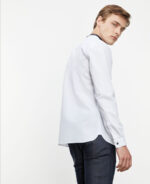 shirt with leather collar US