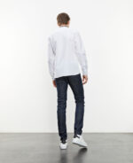 shirt with leather collar United States