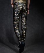 Camouflage Leather Pants US