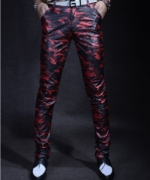 Camouflage Leather Pants USA