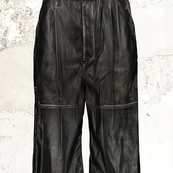 Knee Length Leather Shorts