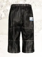 Knee Length Leather Shorts US