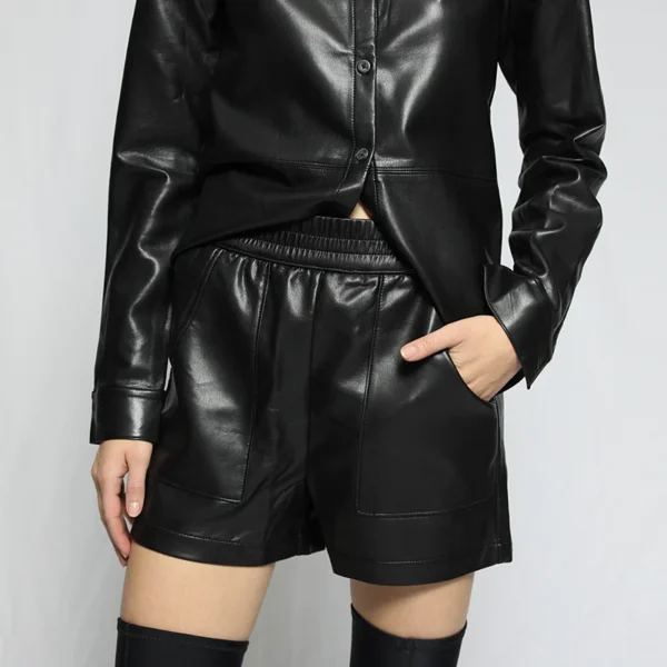 Ladies Leather Shorts USA