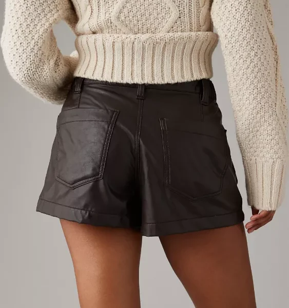 Leather Baggy Shorts
