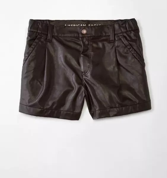 Leather Baggy Shorts USA