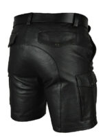 Leather Cargo Shorts US