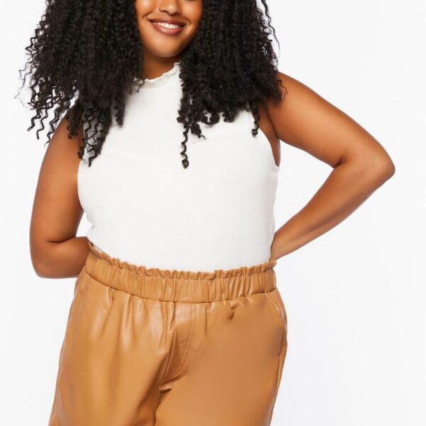 Leather Shorts Plus Size