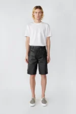 Long Leather Shorts
