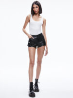 Low Rise Leather Shorts USA