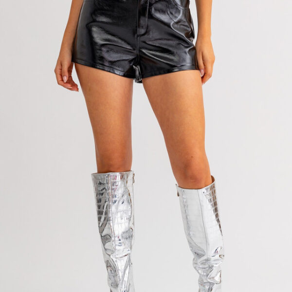 Shiny Leather Shorts