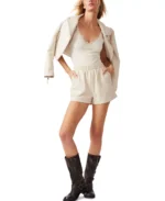 Womens The Record Leather Shorts United States