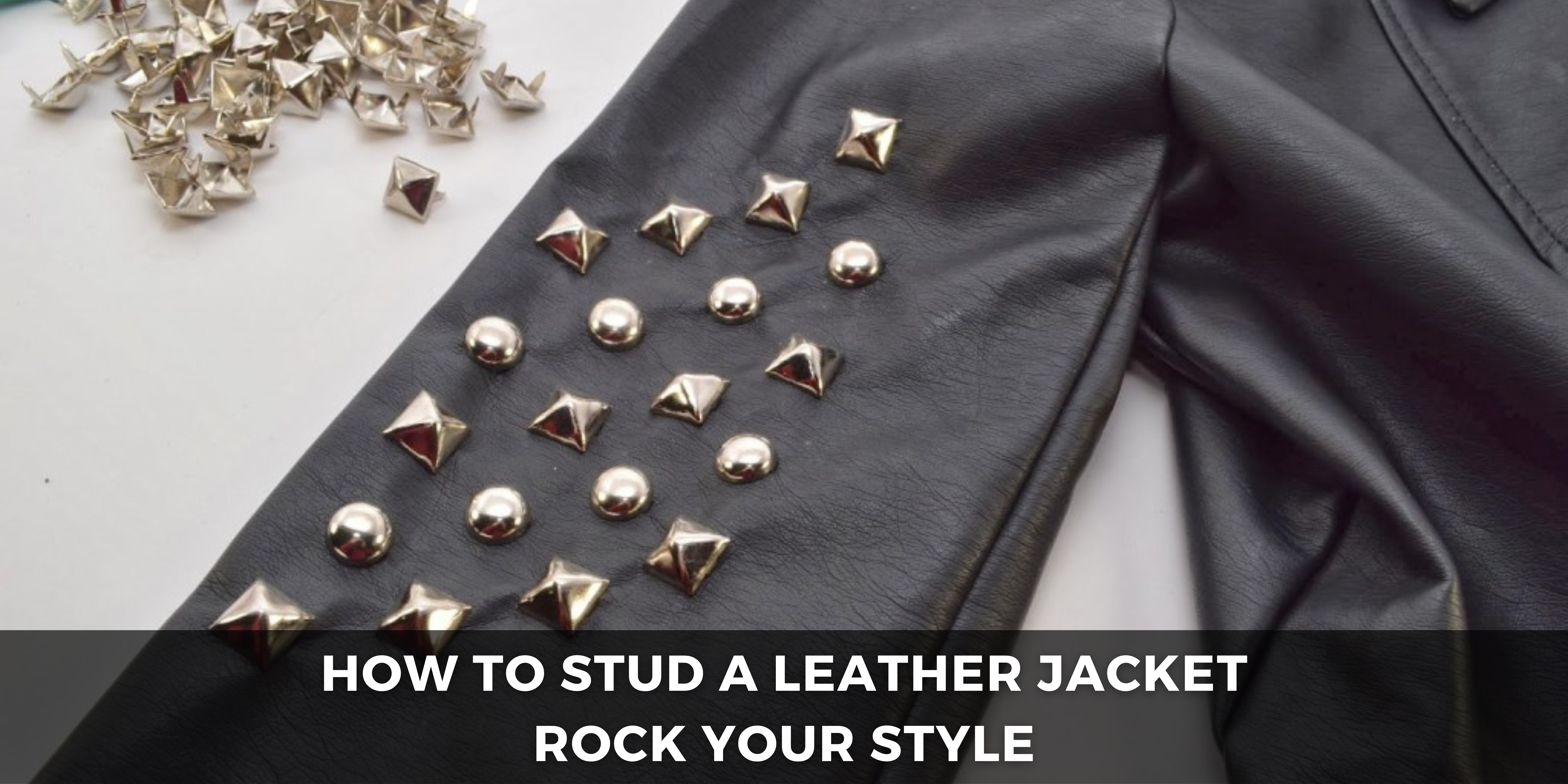 how to stud a leather jacket