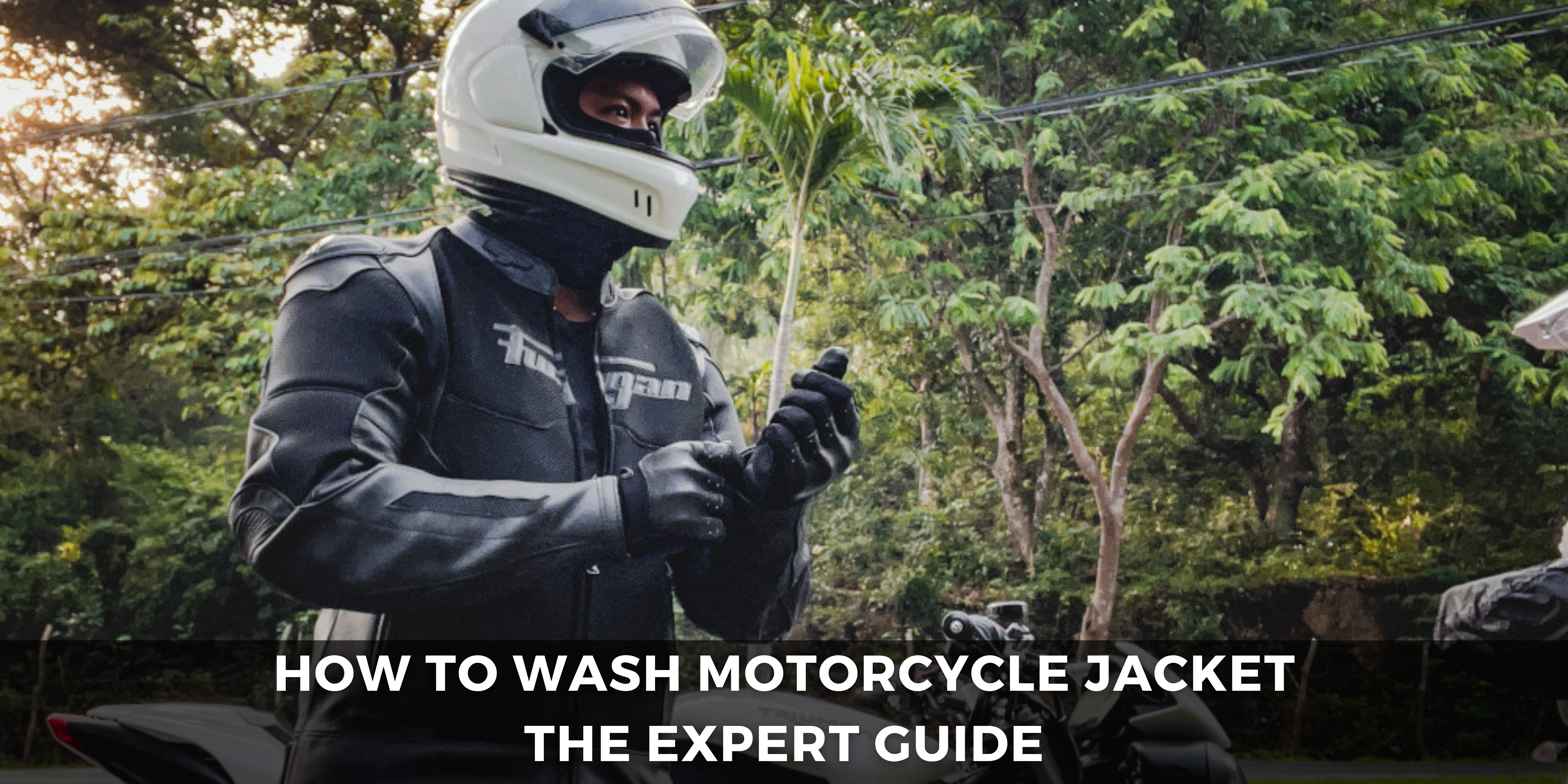 how to wash motorcycle jacket