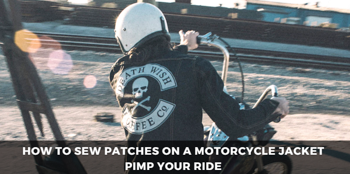 how to sew patches on a motorcycle jacket