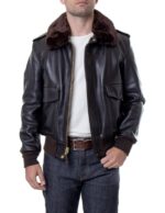 A-2 Naked Cowhide Leather Flight Jacket (184SM) United States